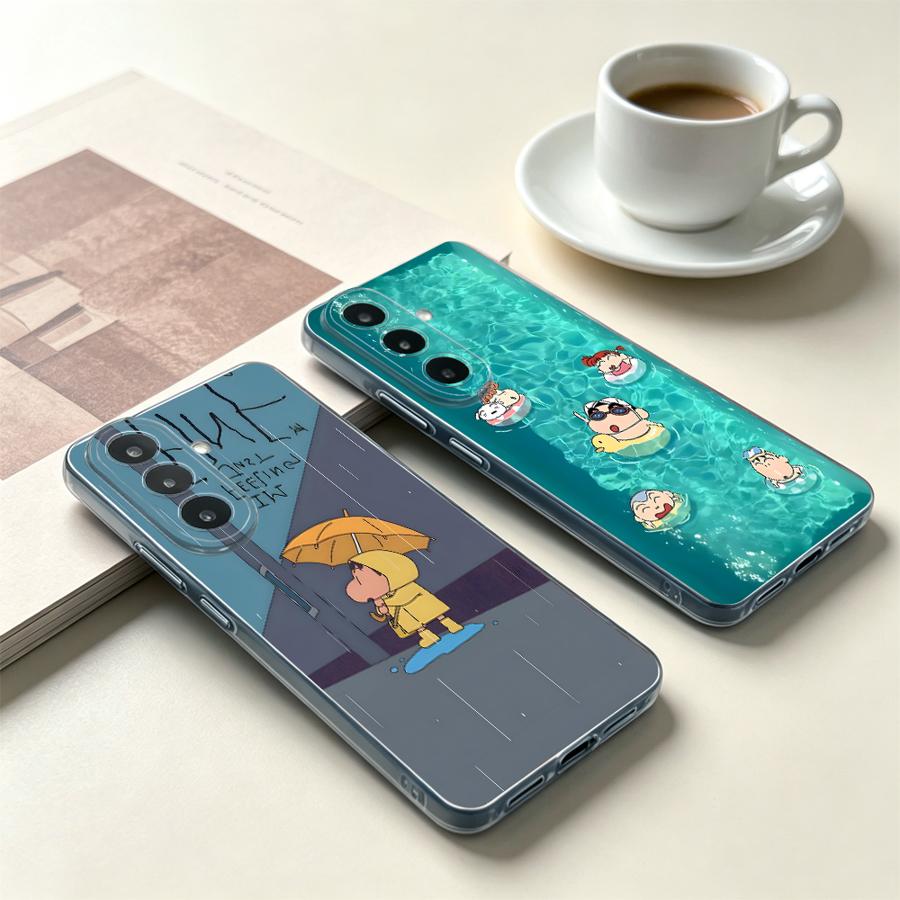 Samsung Galaxy A55 - Желтый чехол-зонт для телефона Samsung Galaxy