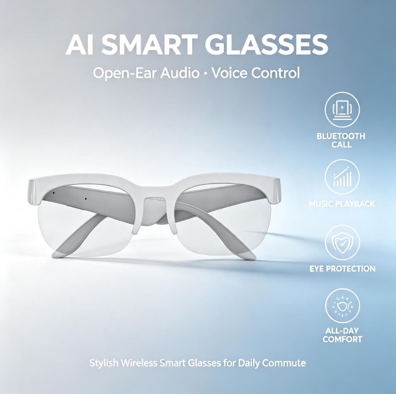 Умные аудиоочки 2026: Bluetoot – обзор и цена Smart Glasses Lens